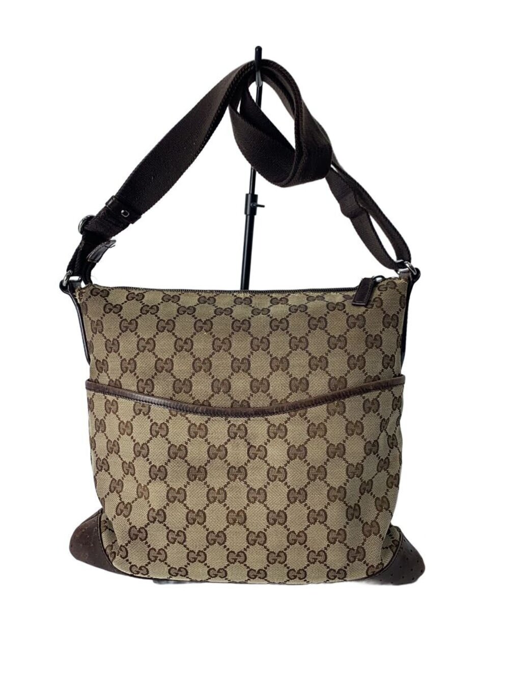 Gucci Shoulder Bag GG Canvas Brown All over